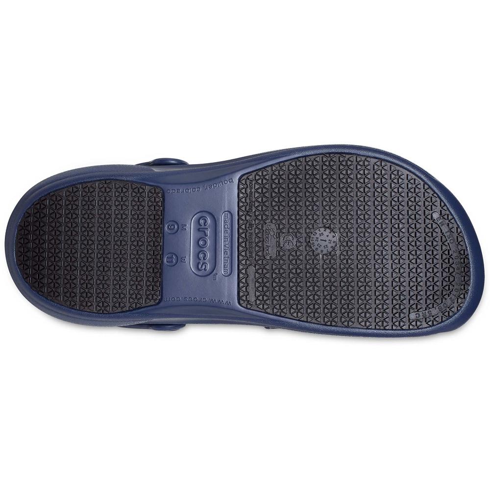 Navy Women's Crocs Bistro Clogs | NZ 0077NWYB